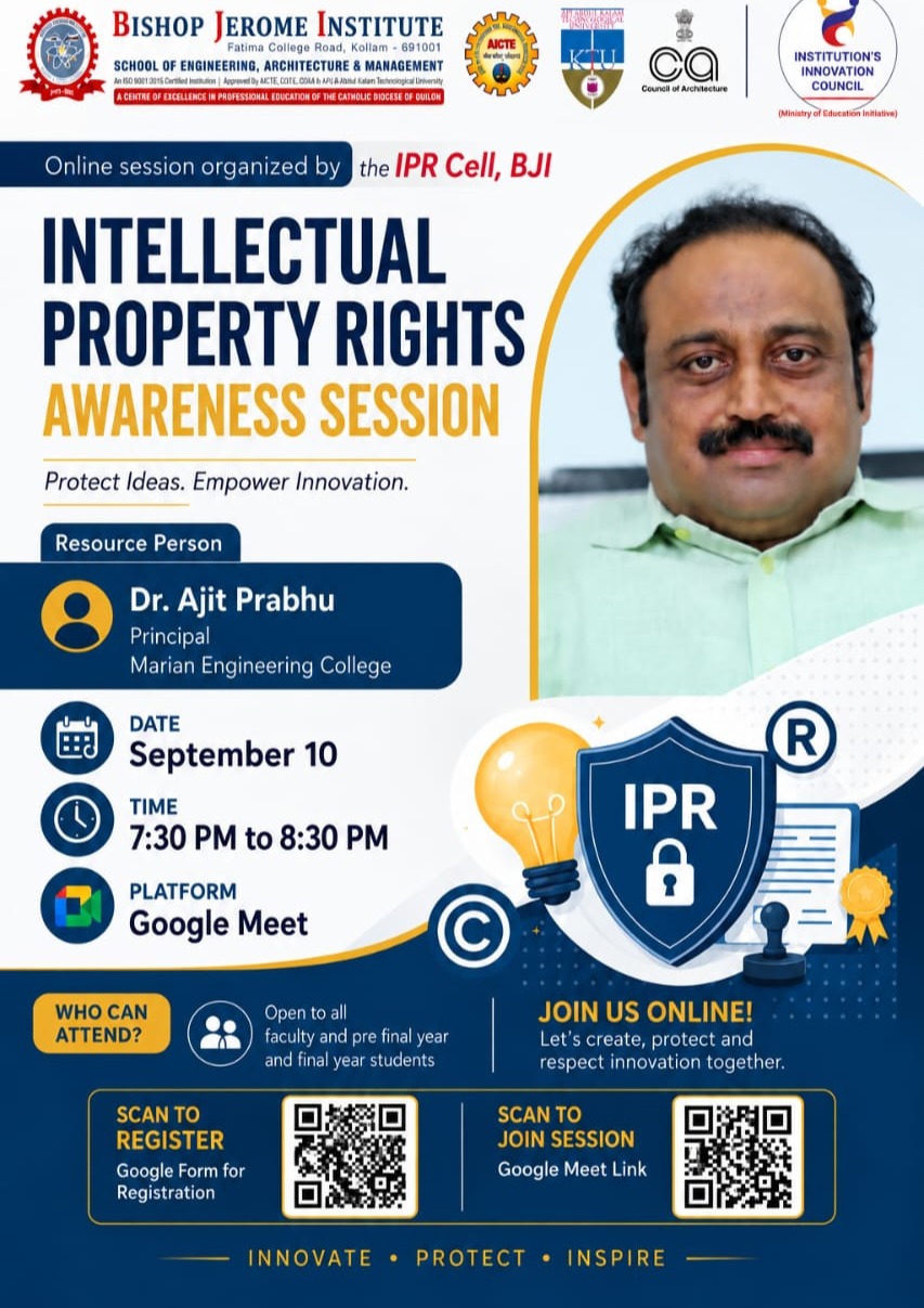 Intellectual Property Rights (IPR) Awareness Session: Protect Ideas, Empower Innovation